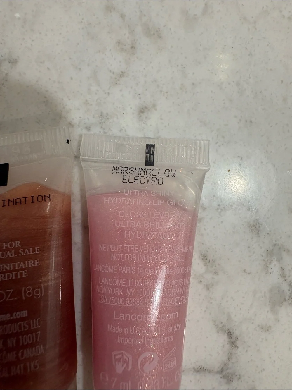 6 Lancome Juicy Tubes Lip Gloss .28 oz each- Pink Shades